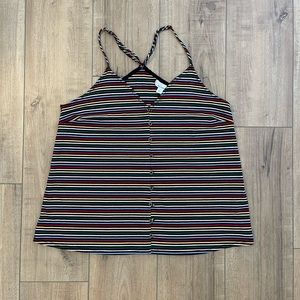 Allison Joy striped race back tank top